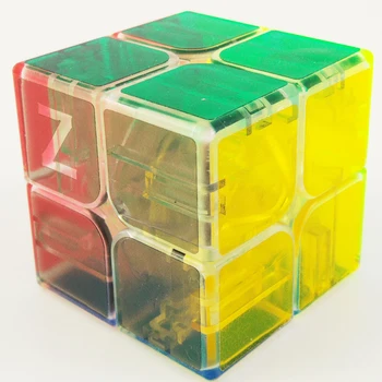 

2 Layers Transparent Magic Cube 2x2x2 Clear Smooth Mini Puzzle Cube for Beginner Learning Educational Glossy Cubo Toys for Kids