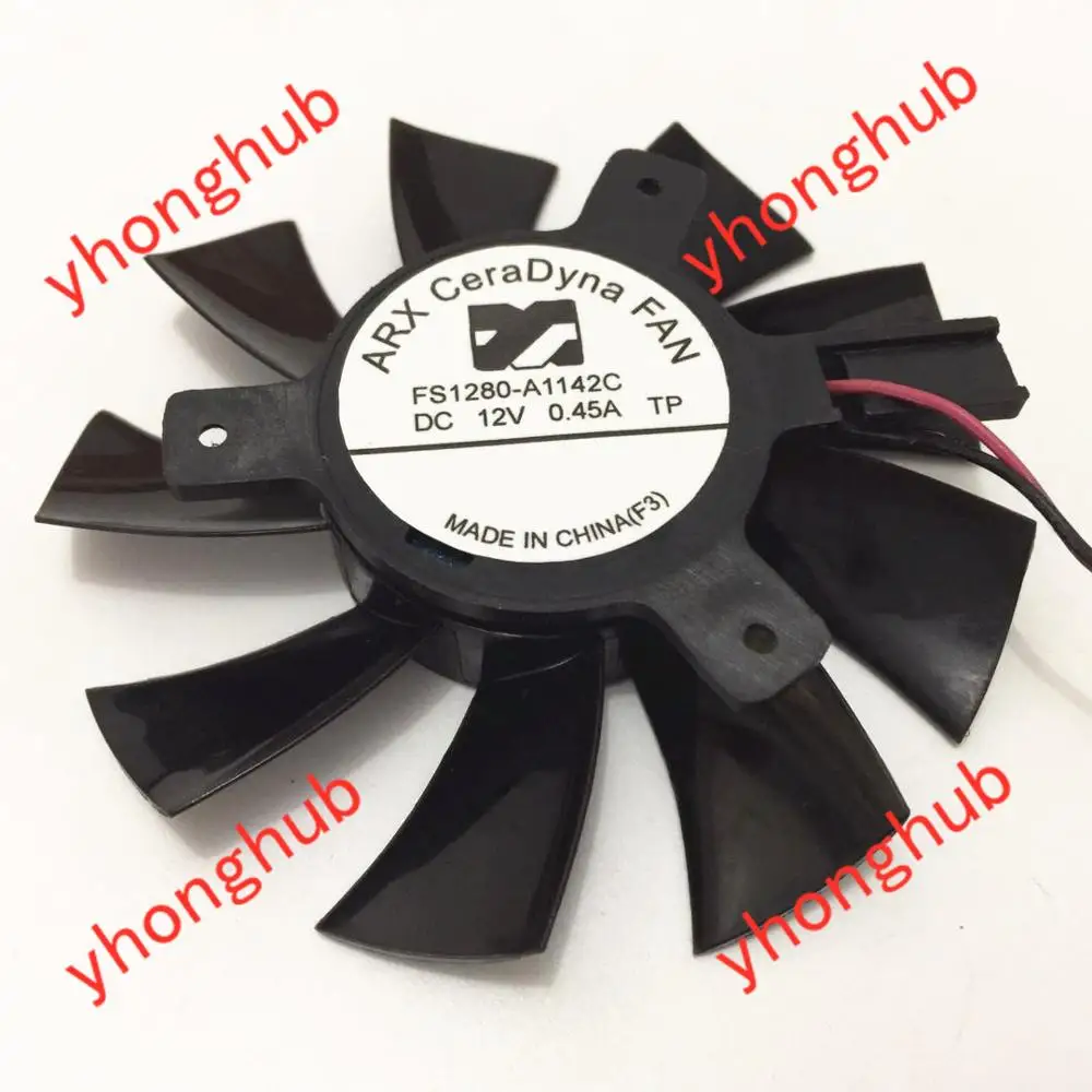 ARX FS1280-A1142C DC 12V 0.45A Dia. 75 мм C.T.C 40 2-провод сервер выполненные вентилятор | Компьютеры
