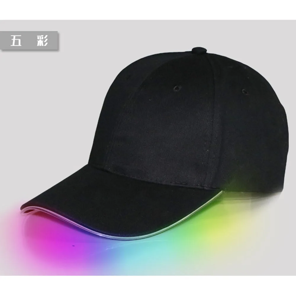 

New Design LED Light Up Baseball Caps Glowing Adjustable Hats Perfect for Party Hip-hop Running show caps