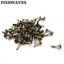 FISHWAVES 100 шт. бронзовые винтажные Металлические Brads, Diy Фотоальбом и поделки, украшение, скрапбукинг, аксессуары для Brads FISHWAVES 100 шт. бронзовые винтажные Металлические Brads, Diy Фотоальбом и поделки, украшение, скрапбукинг, аксессуары для Brads