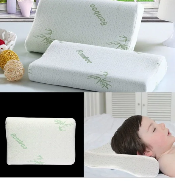 Подушка из бамбукового волокна, Шейная подушка для здоровья, подушка с эффектом памяти, подушка с эффектом памяти - Цвет: 20x40