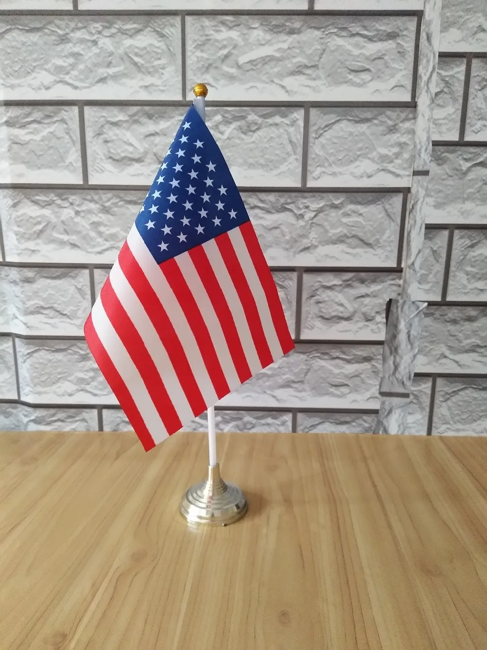 AZ FLAG Drapeau de Table USA 48 étoiles 21x14cm Etats-Unis 14 x 21 cm Petit Drapeaux DE Bureau américain