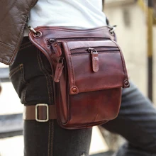 Повседневная оригинальная кожаная мужская модная маленькая дорожная сумка-мессенджер на ремне, дизайнерская поясная сумка для телефона, прямая сумка для ног, 211-4bu