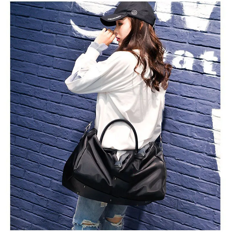 HOYOBISH Korean Style Women Waterproof Travel Bag Large Capacity Duffle Bag Hand Luggage Female Luxury Quality Weekend Bag OH310 HOYOBISH Korean Style Women Waterproof Travel Bag Large Capacity Duffle Bag Hand Luggage Female Luxury Quality Weekend Bag OH310
