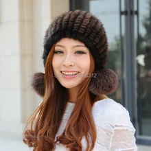 Роскошная шапка из меха норки, натуральный мех норки, шапки из меха лисы, помпоновая шапочка, шапки для женщин, головные уборы, 19 цветов