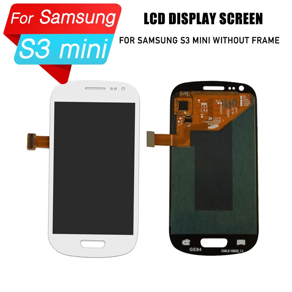 

Replacement lcd for samsung s3 mini LCD screen digitizer assembly lightness adjustable for galaxy i8190 GT-i8190 i8195 i8200
