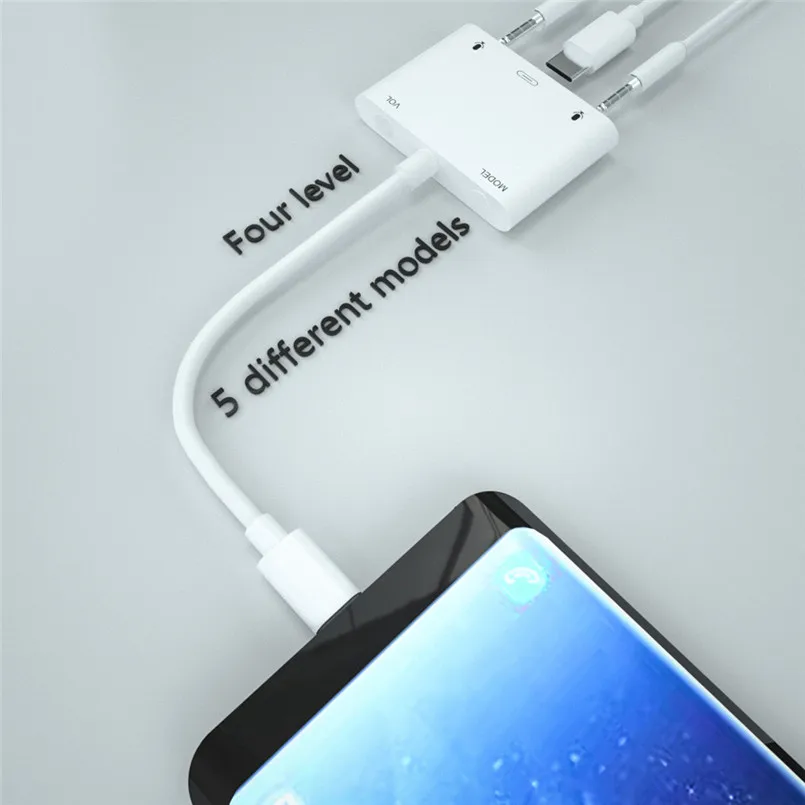 Voice Change USB-C Sound Adapter External Stereo Sound Card Headphone Speaker Aluminum Alloy Audio Cable Adapter 40AP2303