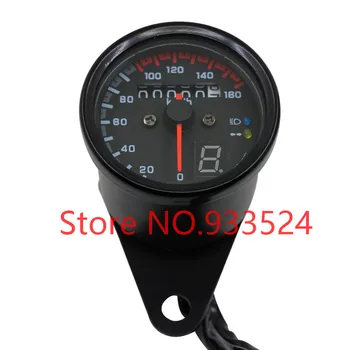 

Universal Motorcycle Dual Odometer KMH Speedometer Gauge LED Backlight Signal Light For Yamaha Kawasaki Suzuki Honda KTM