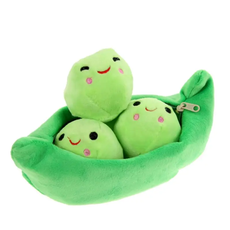 25CM Kids Baby Plush Toy Cute Pea Stuffed Plant Doll Girlfriend Kawaii ...