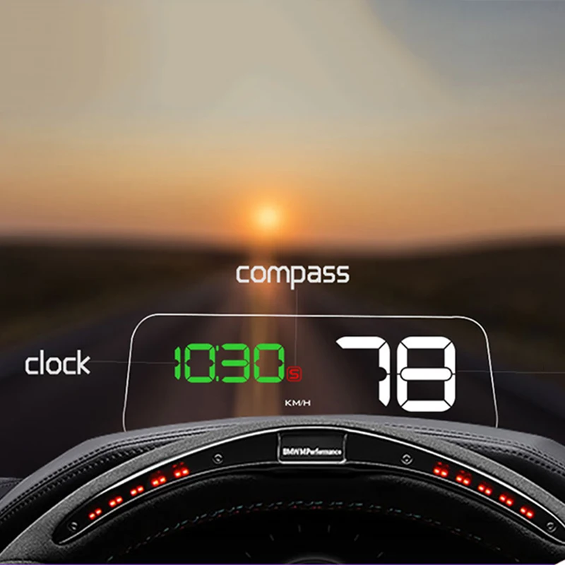 

T900 HUD Head Up Display Digital Universal Projection Display with GPS Car Truck Speedometer Display Gauge Diagnostic Tool