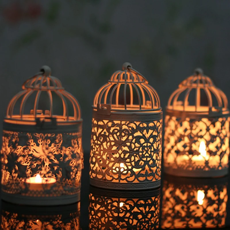 

Decorative Moroccan Lantern Votive Candle Holder Hanging Lantern Vintage Candlesticks Home Decoration Lantern