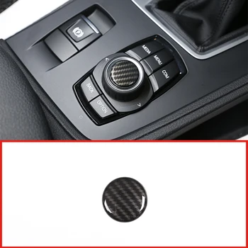

Carbon Fiber ABS Multimedia Knob Decoration Cover Trim For BMW 1-4 Series X1 F48 X2 F47 X3 f25 X5 f15 2015-2018 Car Accessories