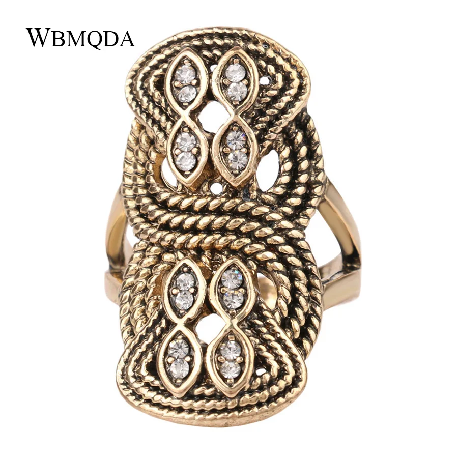 Уникальные винтажные индийские массивные ювелирные изделия с большим кристаллом античное Золотое кольцо персонализированные обручальные кольца для женщин Прямая поставка
