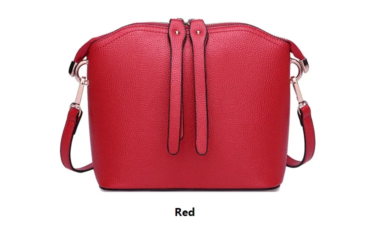 MJ Bag Ladies Genuine Leather Messenger Bag Female Real Leather Cowhide Shell Bags Womens Crossbody Shoulder Bags Solid Small (13)
