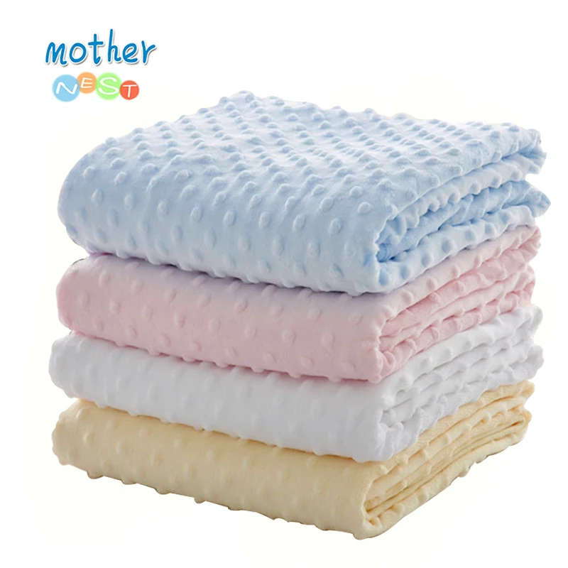 Murah Ibu Nest Super Lembut 100% Katun Bayi Selimut Biru Merah Muda Kuning Warna Balita Selimut Selimut Set Musim Dingin Amplop untuk Bayi Baru Lahir