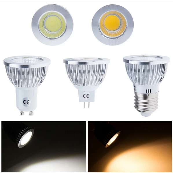 

Dimmable COB LED Bulb Light 3W 5W 7W GU10 E27 110V/220V and 12V MR16 Warm /Cool White Spotlight For Home Decorate