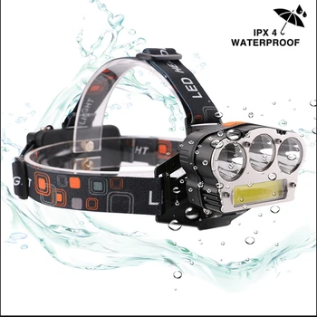 

Super Bright Headlamp LED Red Retractable USB Charging Waterproof Lantern Headlamp Fishing Running Lights 18650 Bicycle Light