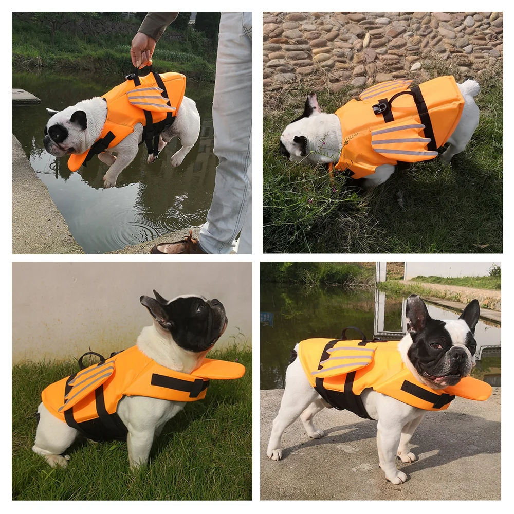 Летняя Защитная куртка для домашних животных, одежда для безопасности собак, одежда для купания для домашних животных, безопасный плавательный костюм для собак, одежда для купания, спасательный жилет для собак