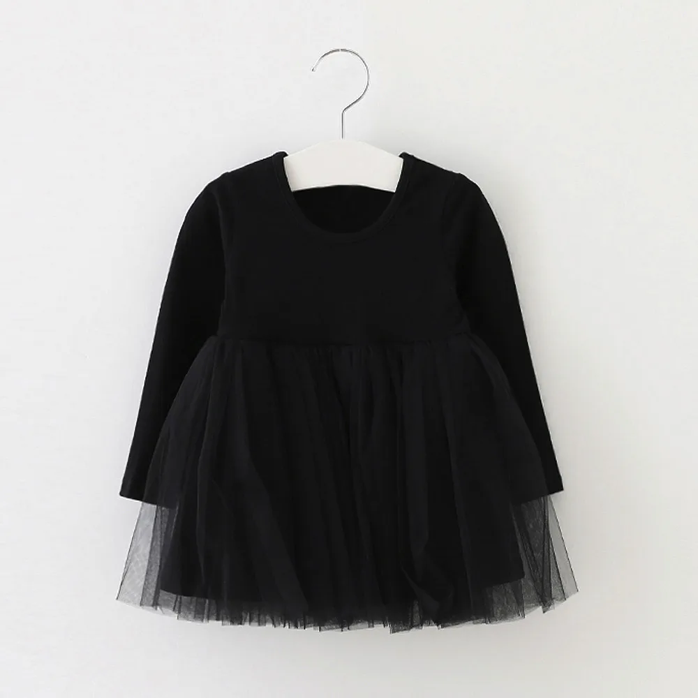 

Dress For Kids Girls Baby Girls Long Sleeve Tutu Princess Casual Toddler Kids Dress ropa de ninas con envio gratis