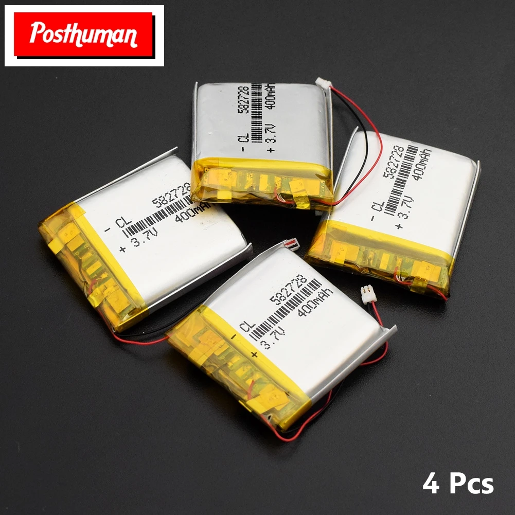 

582728 3.7V 400mAh Battery li-ion Lipo cells Lithium Li-Po Polymer Rechargeable Battery For Bluetooth speaker PDA notebook GPS