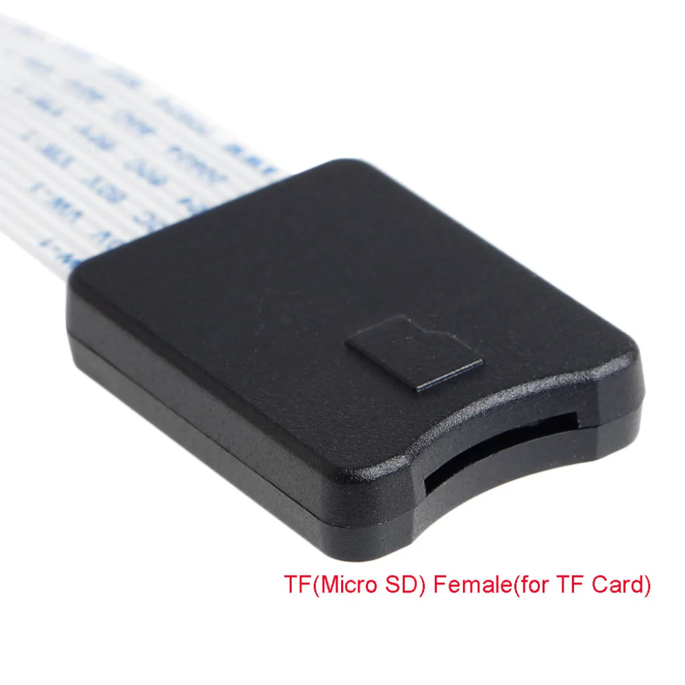 TF штекерным micro SD Card Reader Женский Гибкая Extender адаптер TF/Micro SD до SD карты Extension Line для автомобиля gps телефон 62 см