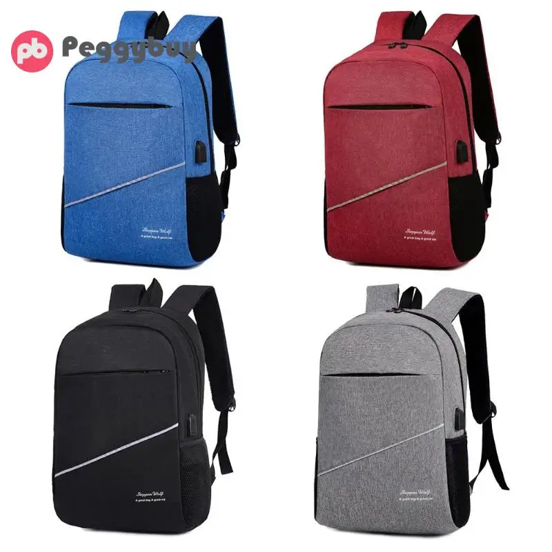 

Boys Large Capacity 3pcs/set Solid Color Backpacks Preppy Style Men School Laptop USB Knapsack Male Casual Oxford Shoulder Bags