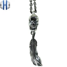 Original Design Handmade Silver One-eyed Feather Pendant 925 Silver Enamel Necklace Pendant Men And Women lelady crystal necklace original design women pendant