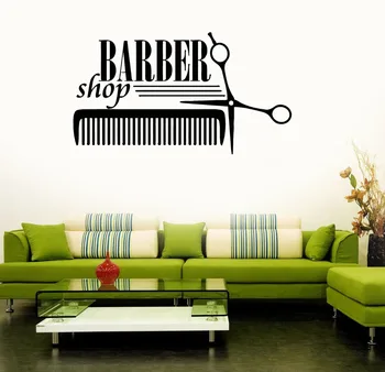 

Barbershop Hair Salon Hairdresser Beauty Wall Stickers Vinyl Decal