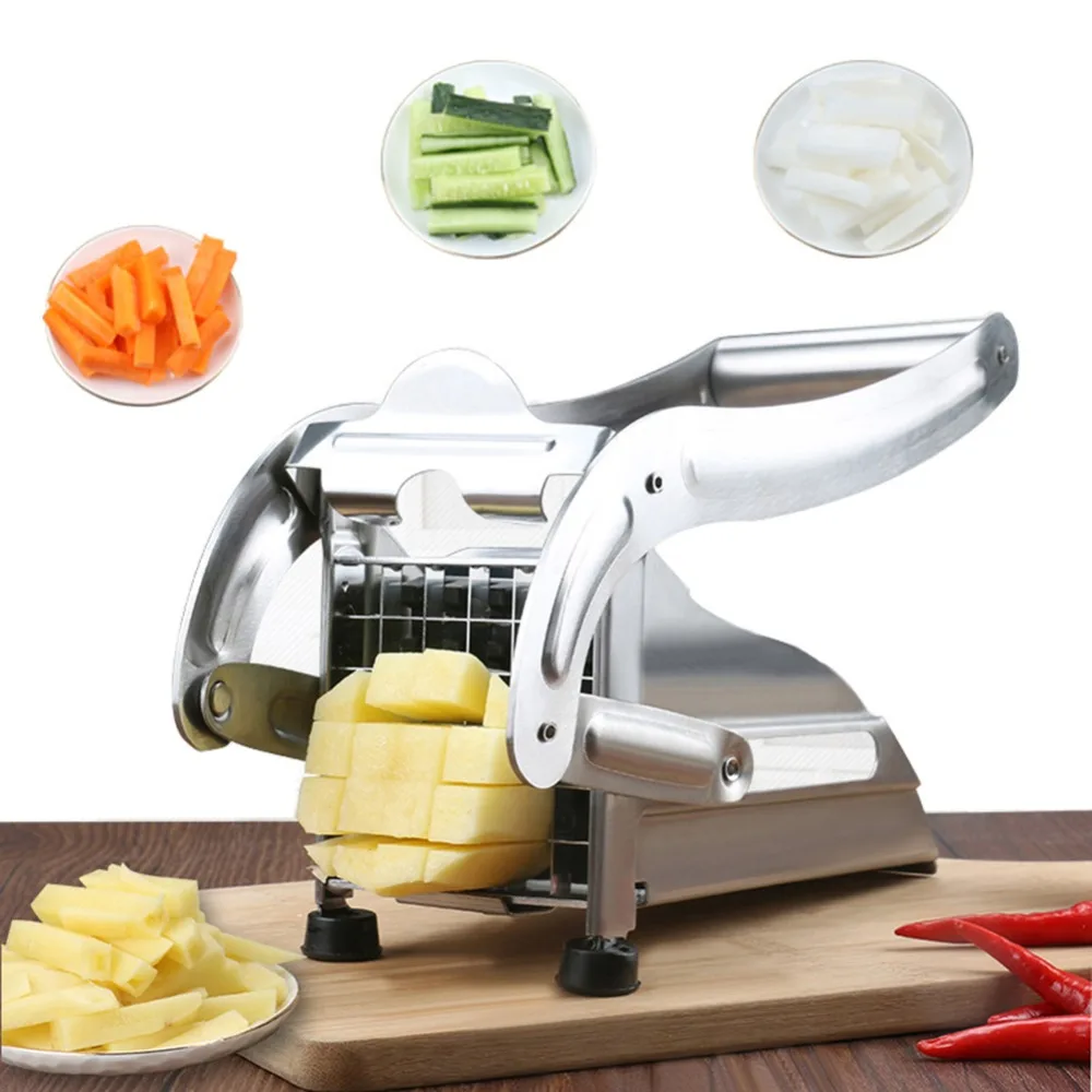 

Stainless Steel Vegetable Potato Chips Making Machine Cutter Cutting Slicer Chipper Kitchen Cook Tool Slicers Cut Fries Device
