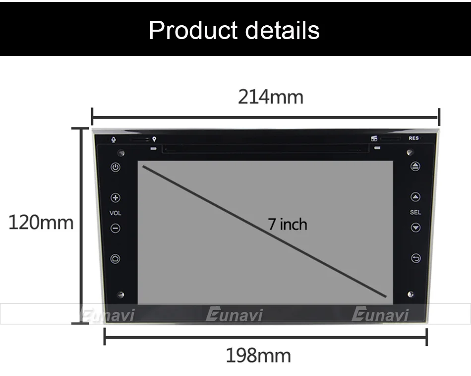 Best Eunavi Quad Core 2 din Android 9.0 Car Radio GPS Navigation Stereo for Vauxhall Opel Astra H G Vectra Antara Zafira Corsa 2G RAM 27