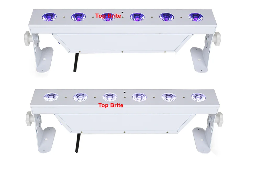 WI-FI/Remote Управление Беспроводной Батарея бар огни 6X18 W RGBWY-UV 6IN1 светодиодный для настенных светильников Dj этап стирка эффектов DMX 6/10 ЧС