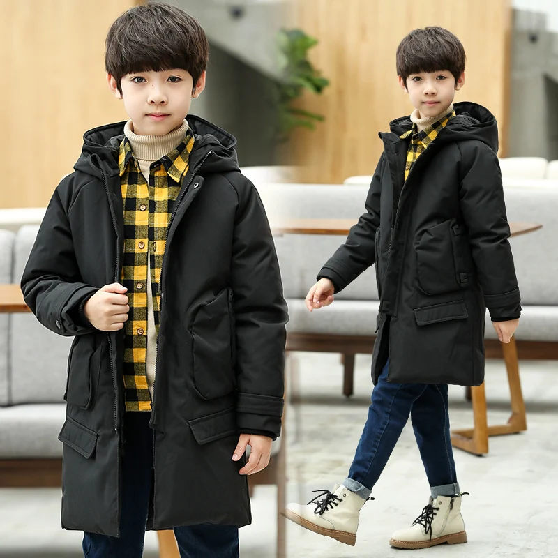 

Children Winter Jackets For Boys Teenagers Kids Winter Jacket Boys Parkas Long Down Coat 2020 Warm Clothes Size 10 12 14 16 Year