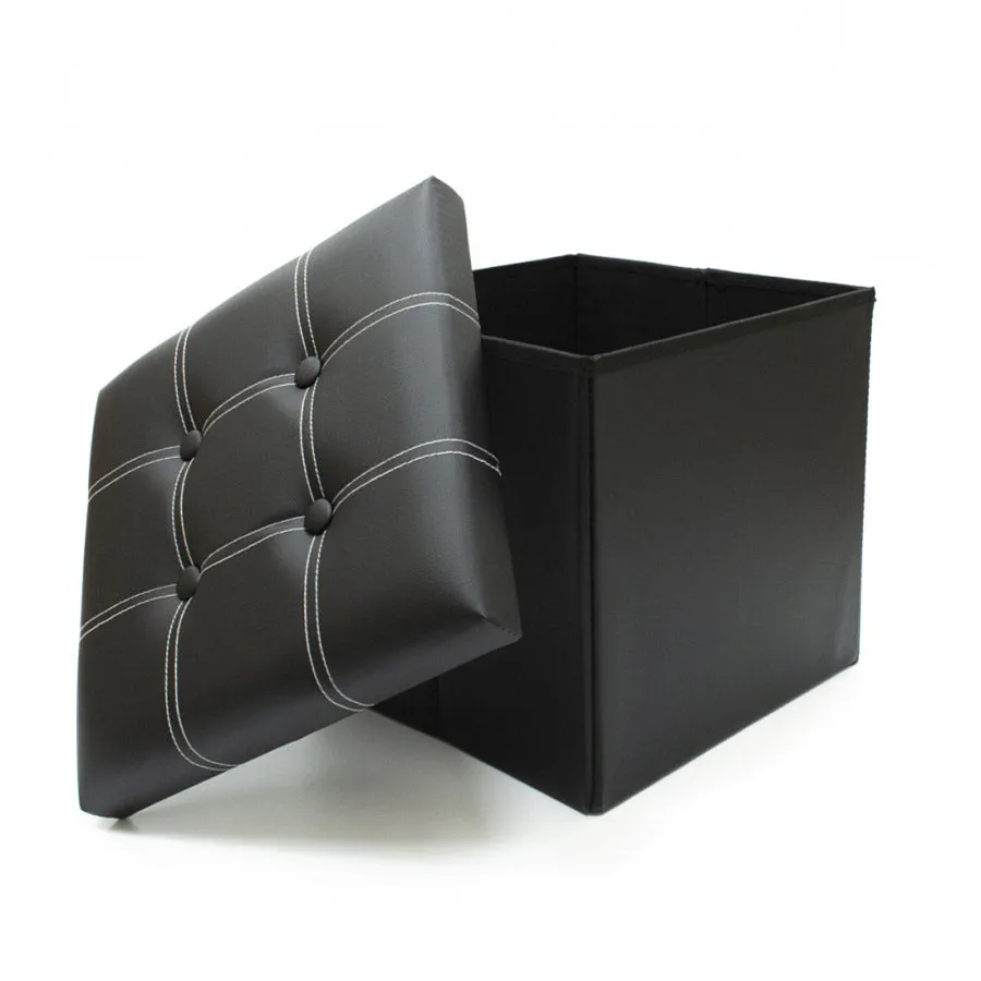 Multi-function Folding Storage Stool Box Leather Clothes Children Toys Sundries Organizer Home Room Decoration | Дом и сад