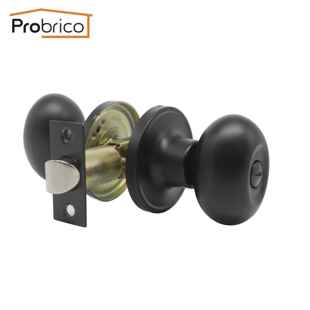 Probrico Keyless Privacy Locks Round Rotation Lock Knobset Handle