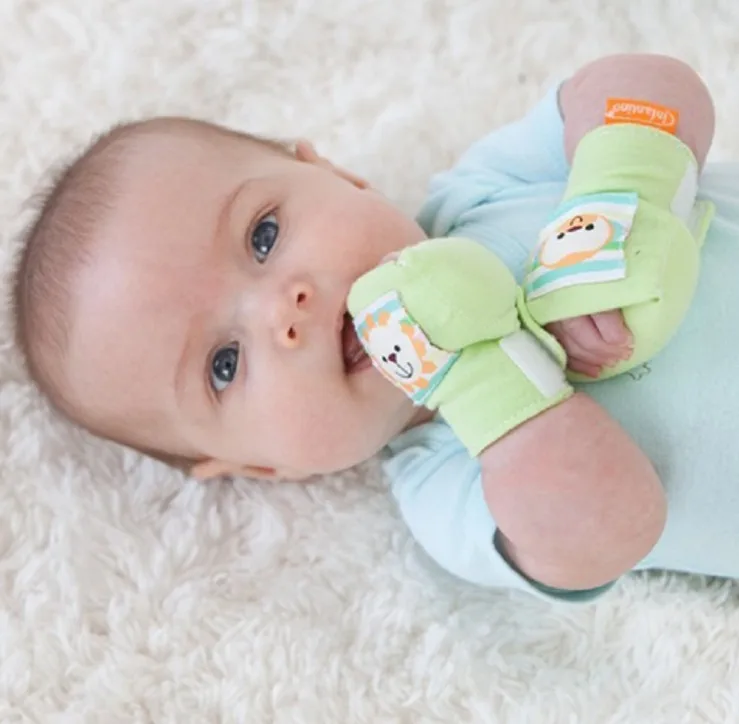 1 pair infantino newborn baby's gifts gloves mittens soothing hand