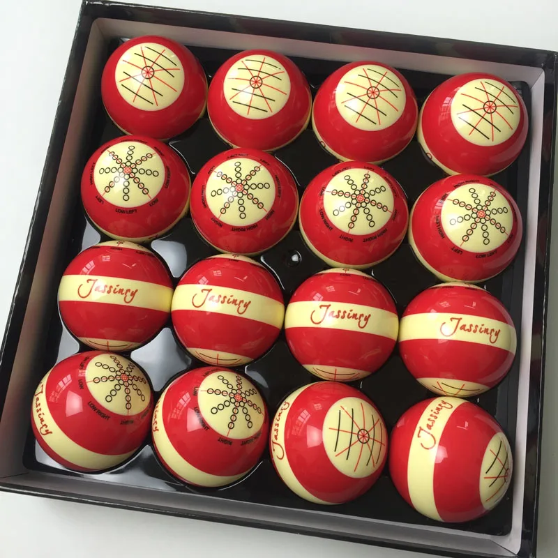 2017 New Jassinry Red Billiard Training ball 1pc Professional Design Pool game 5.72cm CUE balls for billiards Coach Bola balls