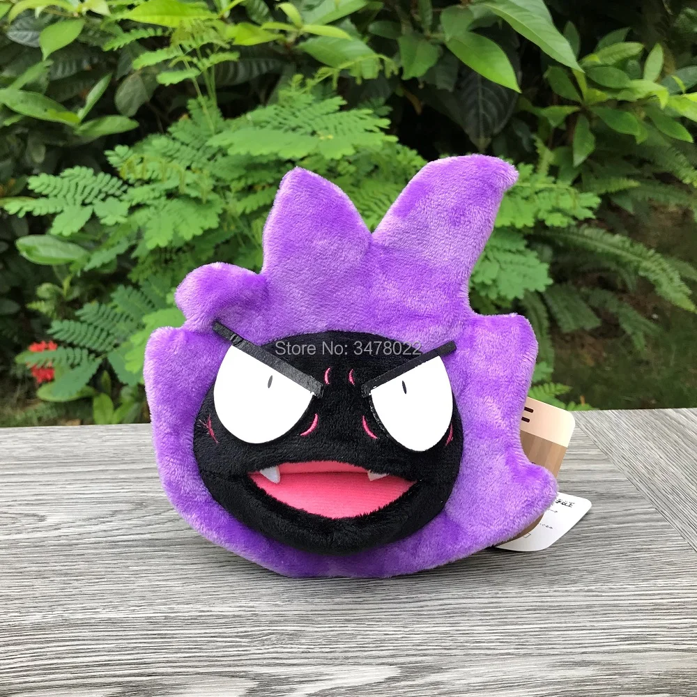 Аниме Gastly плюшевые игрушки Gengar мультфильм милая мягкая игрушка; подарок 6"