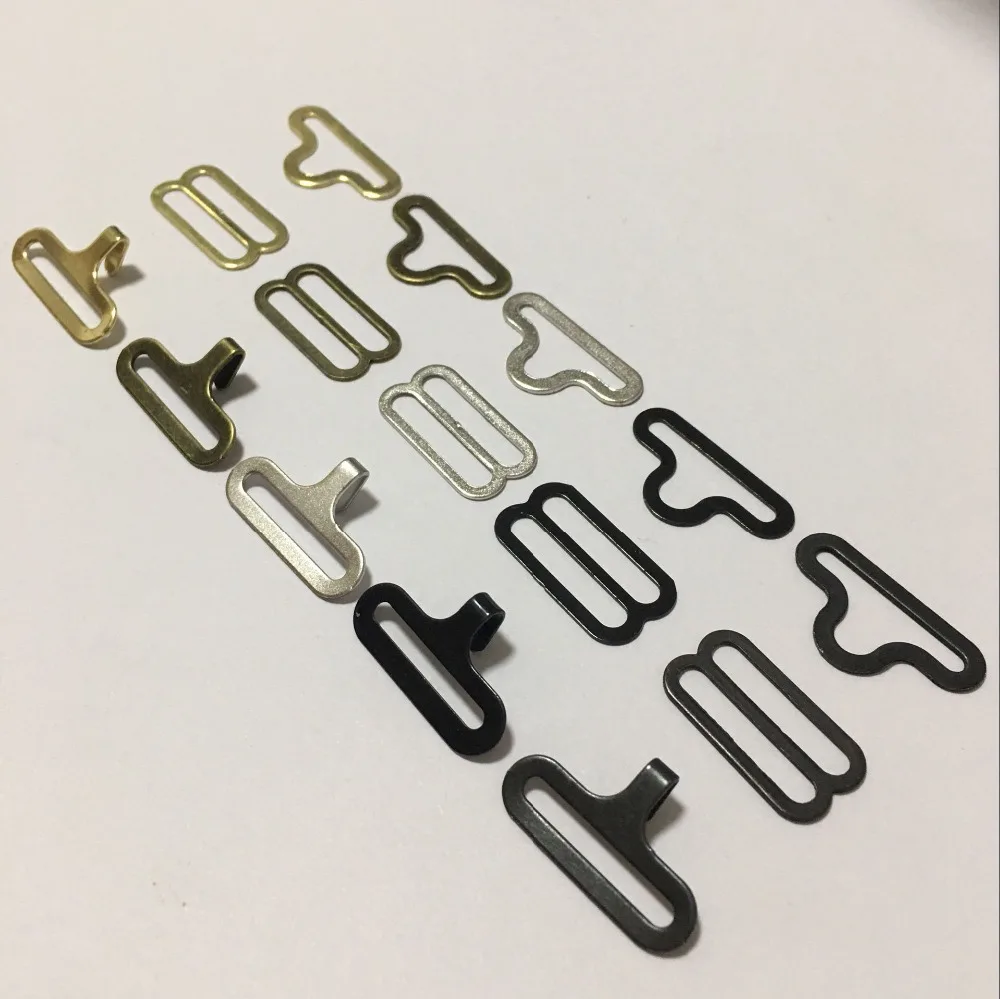 

25 sets Bow Tie Hardware Necktie Hook Bow Tie or Cravat Clips Fasteners to Make Adjustable Straps on Bow Tie dip
