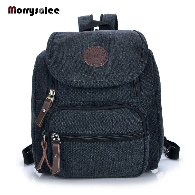 

2018 new wave of small inclined back Fashionable canvas bag backpack Men'swomen's chest package multipurpose use three backpacks