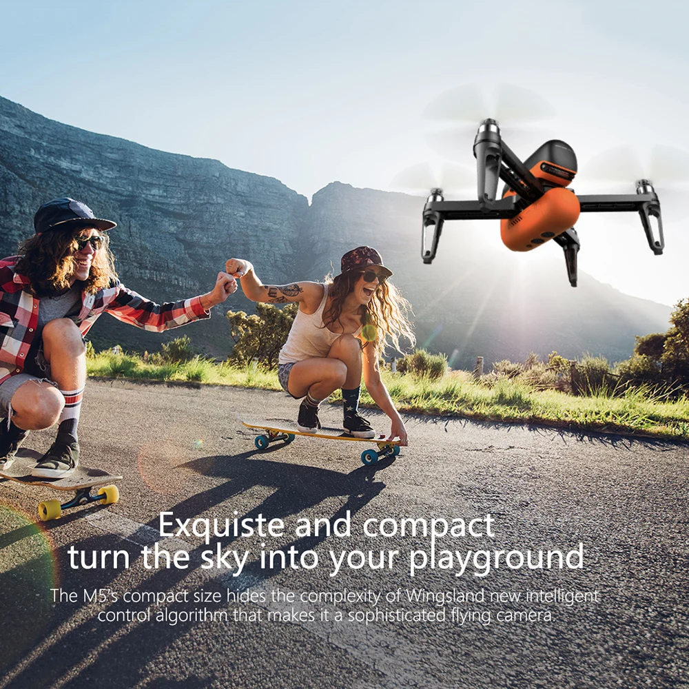 M5 Wifi FPV селфи умный Дрон с HD камерой 720P оптический поток GPS RC Quadcopter Мультикоптер Quad