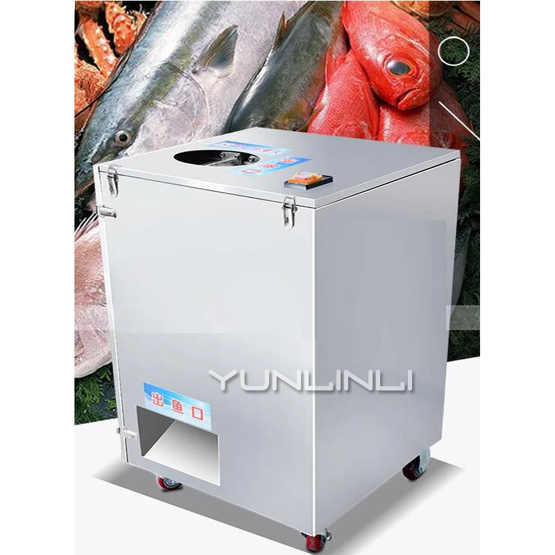 

1500W 220V/380V Automatic Double Slot Fish Killing Machine Scraping Scale And Gutting Fish Machine Fish Processing Device XZ-017