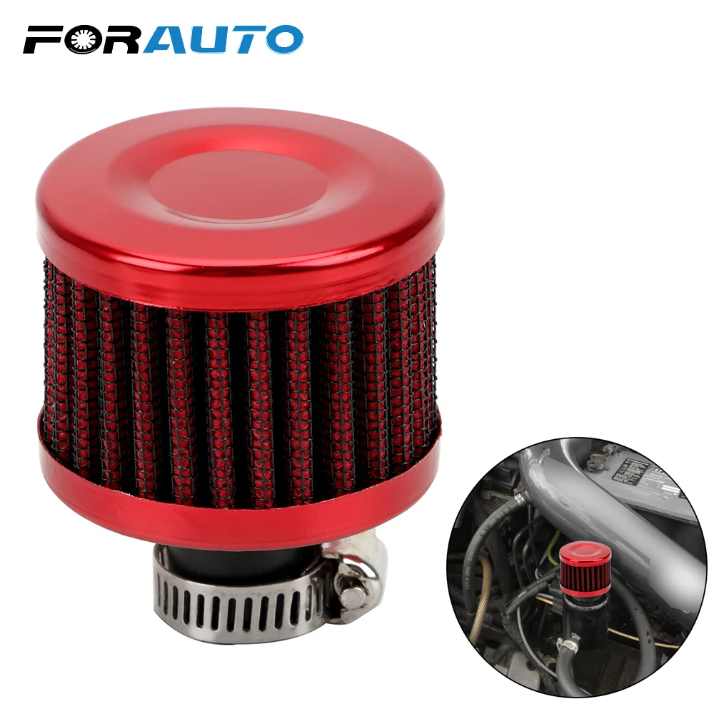 Filtros de aire de ventilación Turbo para la toma de aire frío 12mm filtros de aire de motocicleta estilo de coche Universal