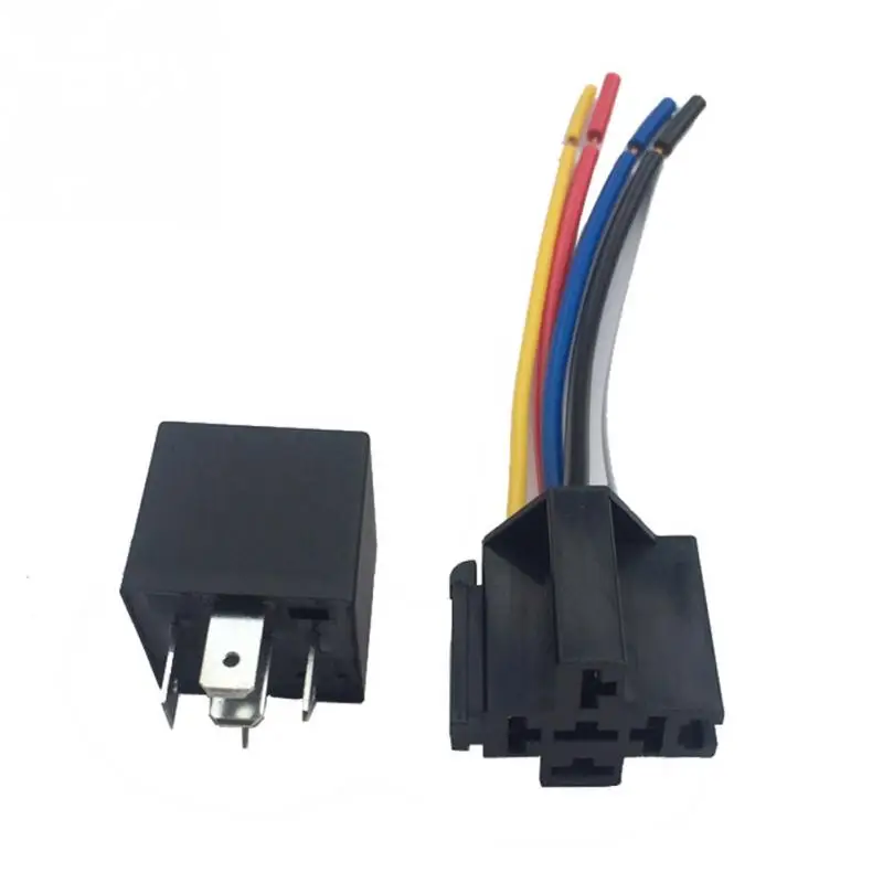 

New 1 pcs 12V 12Volt 40A Auto Automotive Relay Socket 40 Amp Relay & Wires