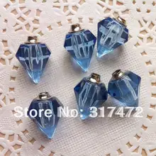 100 шт. синий красивый кристалл флакон Подвески духи Подвески