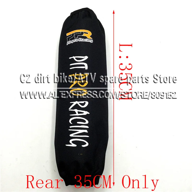 Rear 35cm 1pc only Pit Pro гоночная Передняя Вилка протектор задний амортизатор защита для CRF KTM ATV Dirt Pit Bike мотоцикл Скутер - Цвет: Rear 35cm 1pc only