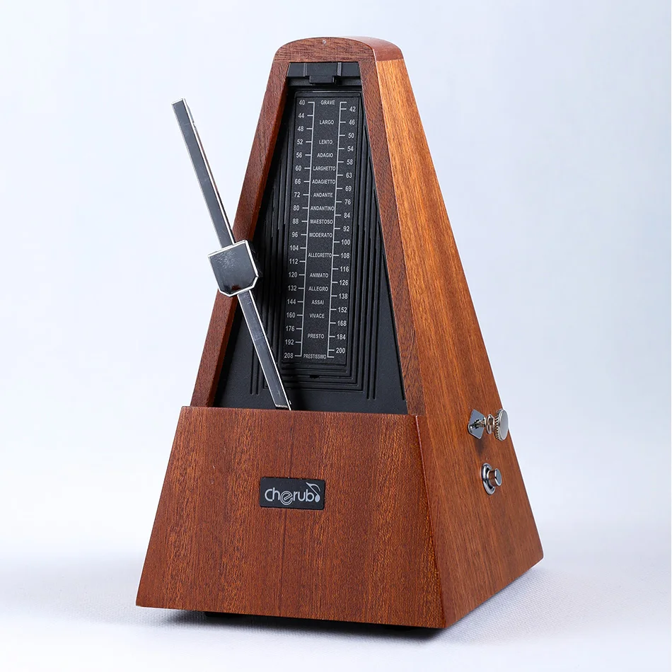 

Cherub WSM-290 Digital Metronome Time Machine Drum Sound, Cowbell, Human Voice Counting Built-In Li-Polymer Battry