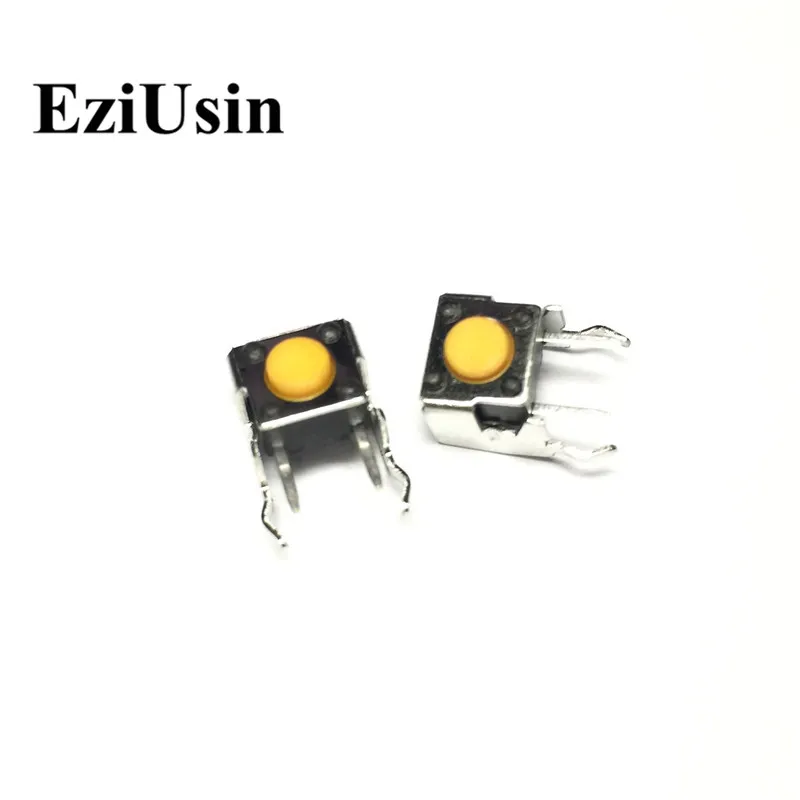 EziUsin 100 шт. 6*6*4 3 с стента оранжевый PCB клавиатуры Light Touch Микровыключатель мини