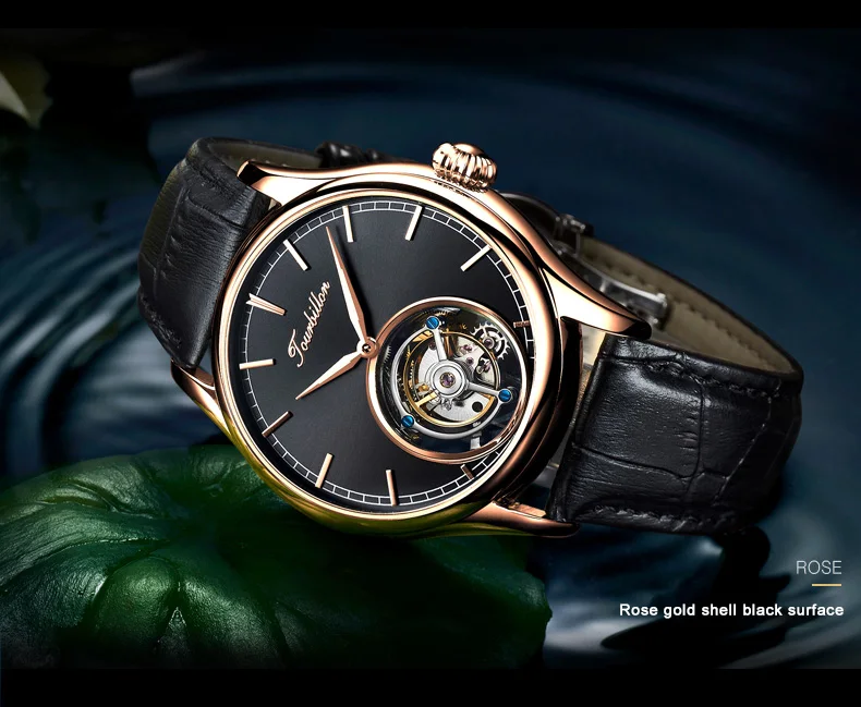 Топ бренд Kopeck для мужчин s Tourbillon часы Роскошные 24 к Натуральная кожа reloj Tourbillon hombre механические мужские часы montre