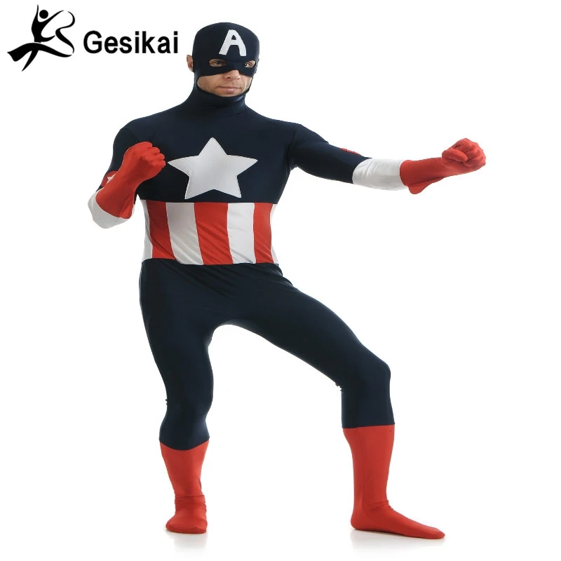 24 hodin Expedice Captain America: Zimní voják Deluxe Stealth Jumpsuits kostýmy, dospělý Velikost: S-XXXL