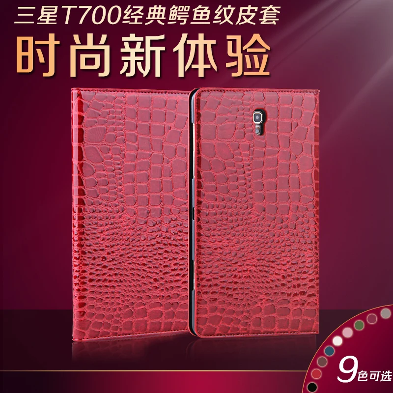 

Luxury Crocodile Pattern Flip Protective Stand Case For Samsung Galaxy Tab S 8.4 T700 T705 SM-T700 SM-T705 8.4" Tablet Case